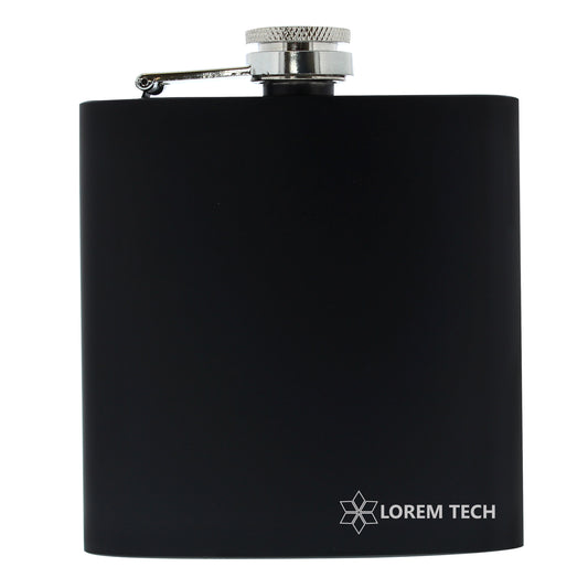 Bespoke Design Black Hip Flask