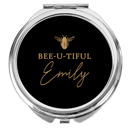 Personalised Bee-u-tiful Compact Mirror - MK&JD Gifts