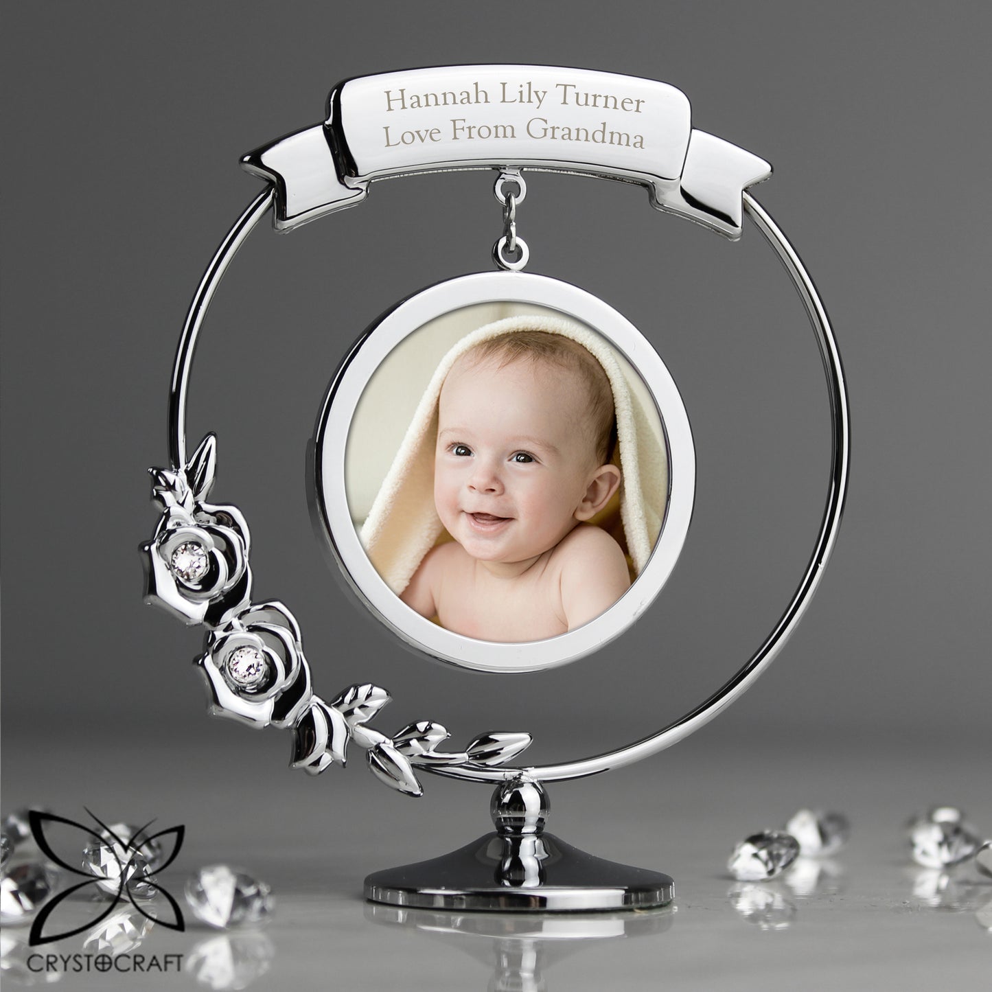 Personalised Crystocraft Photo Frame Ornament - MK&JD Gifts