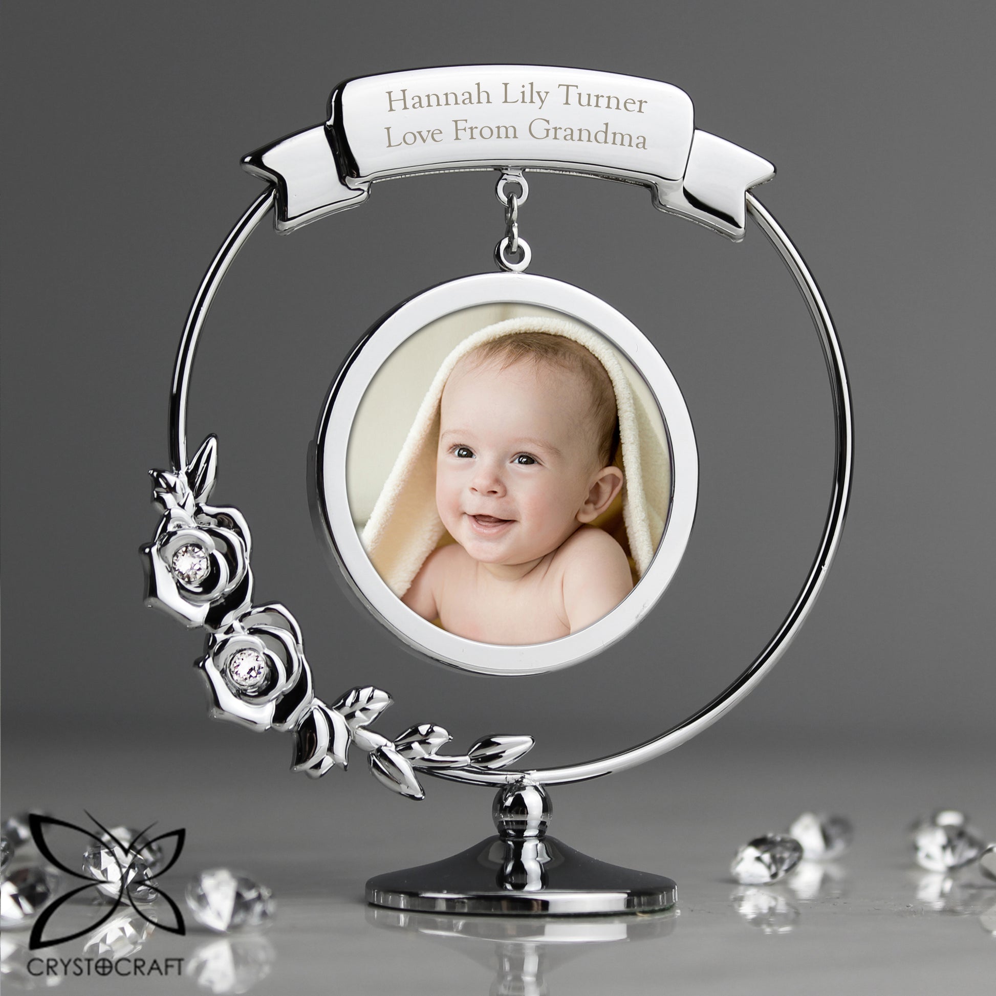 Personalised Crystocraft Photo Frame Ornament - MK&JD Gifts