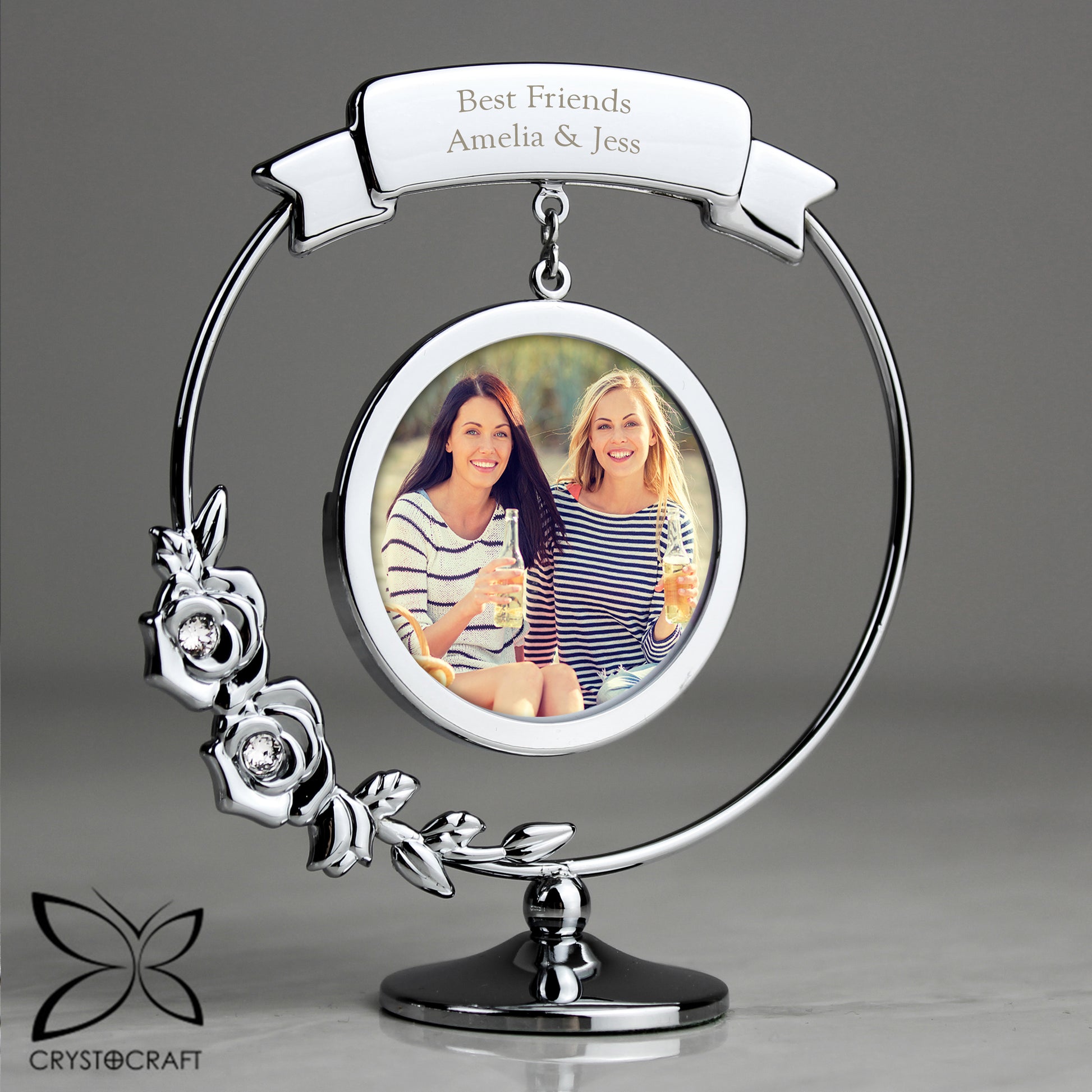 Personalised Crystocraft Photo Frame Ornament - MK&JD Gifts