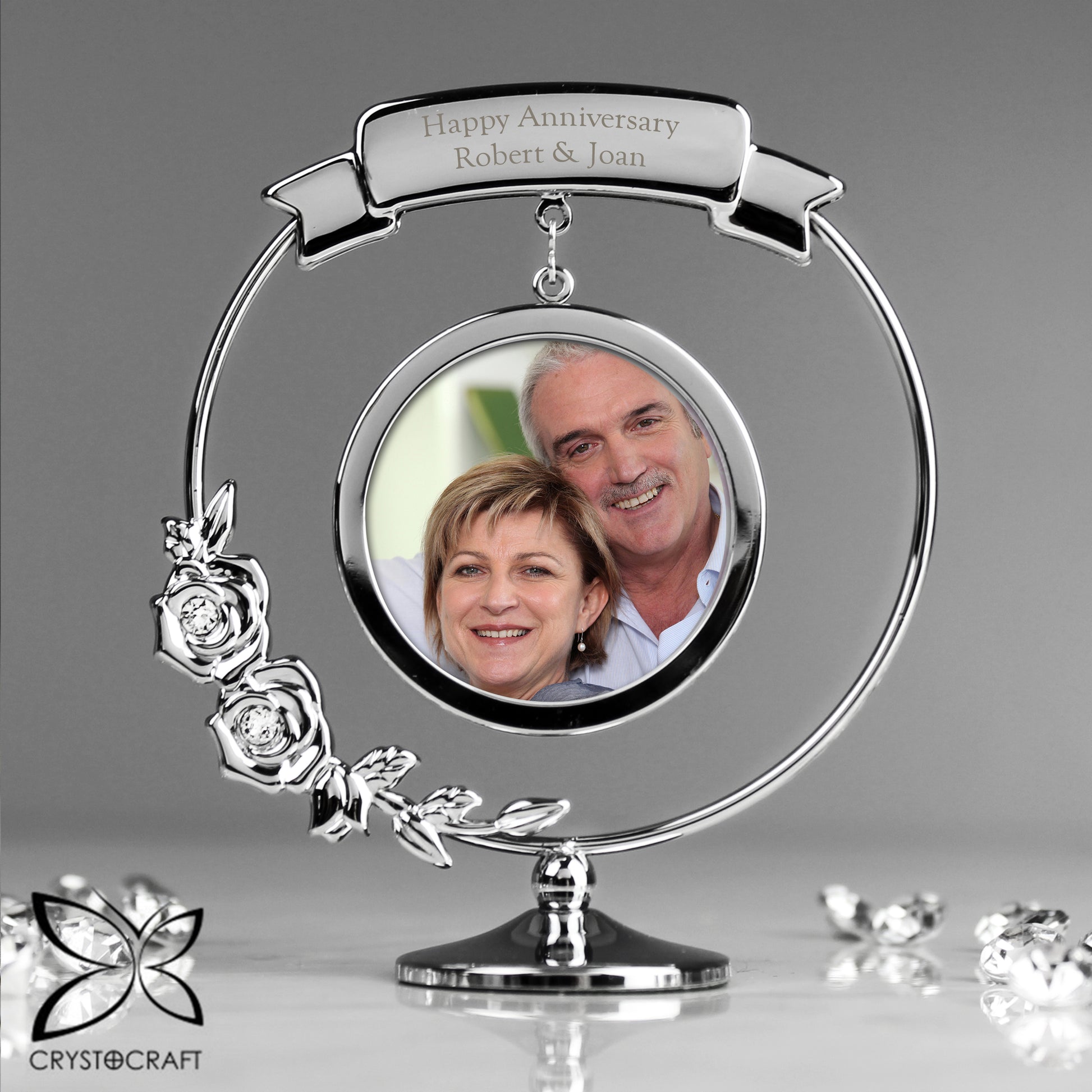 Personalised Crystocraft Photo Frame Ornament - MK&JD Gifts