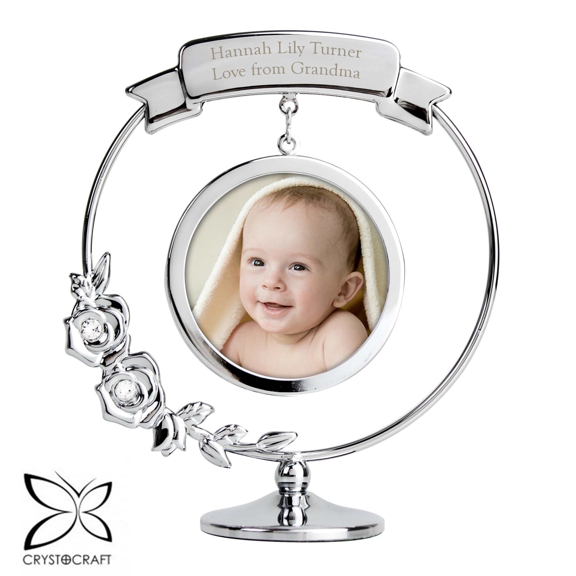 Personalised Crystocraft Photo Frame Ornament - MK&JD Gifts