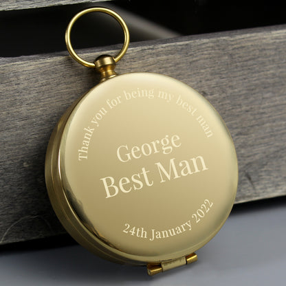 Personalised Wedding Compass - MK&JD Gifts