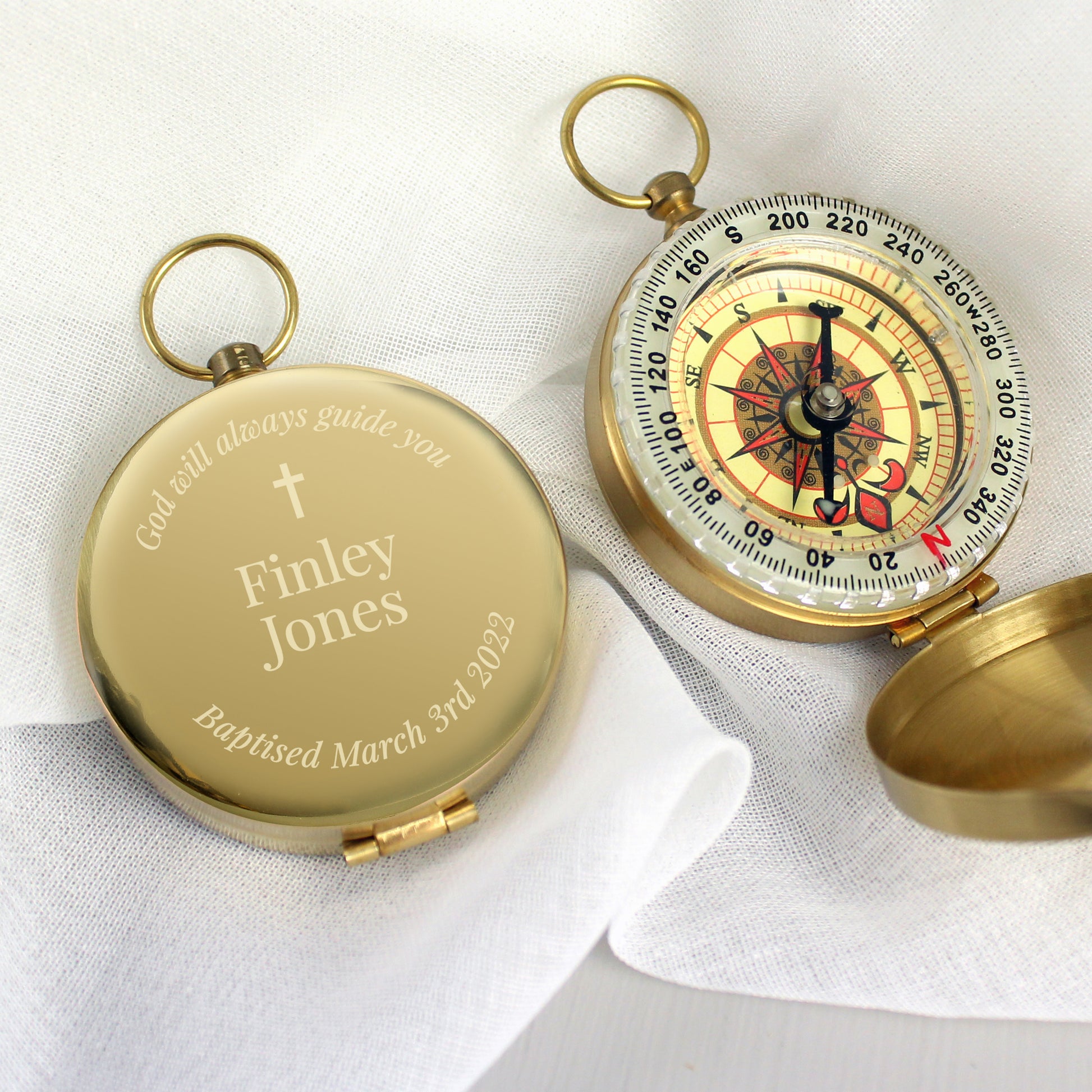 Personalised Religious Compass - MK&JD Gifts