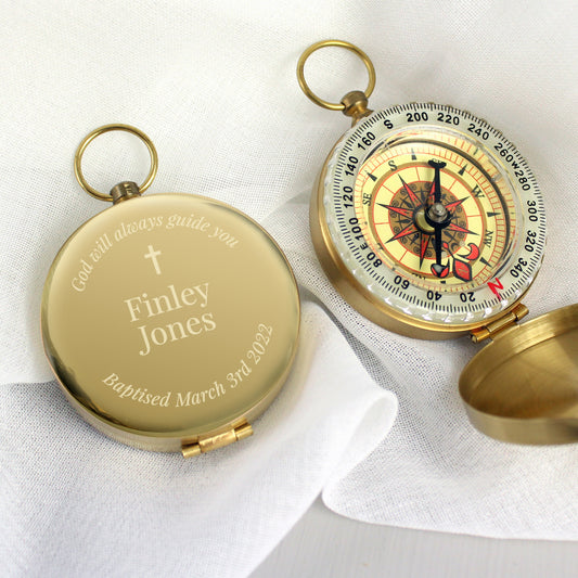 Personalised Religious Compass - MK&JD Gifts