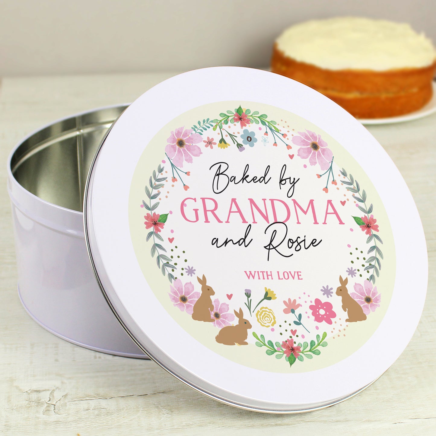 Personalised Easter Cake Tin - MK&JD Gifts