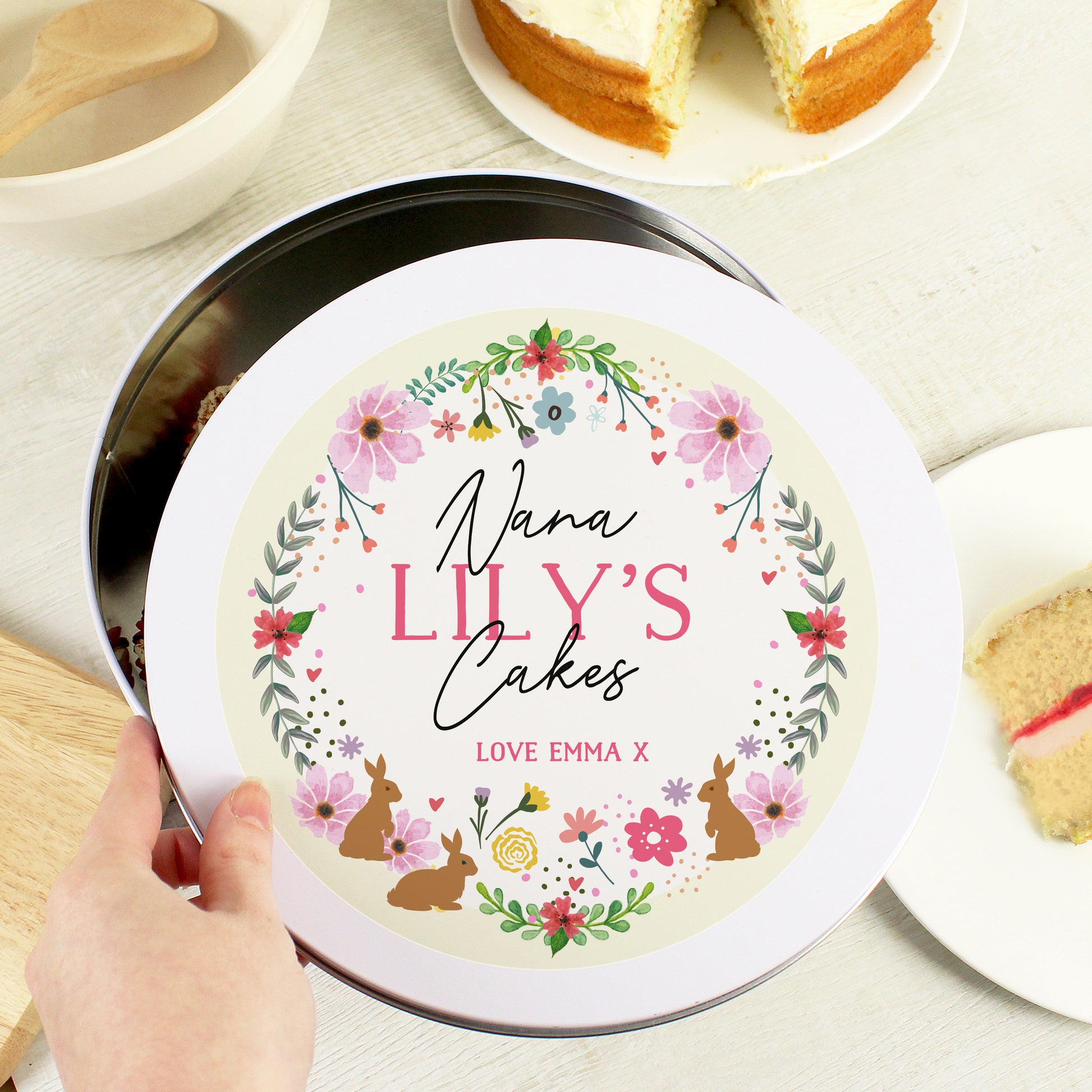 Personalised Easter Cake Tin - MK&JD Gifts