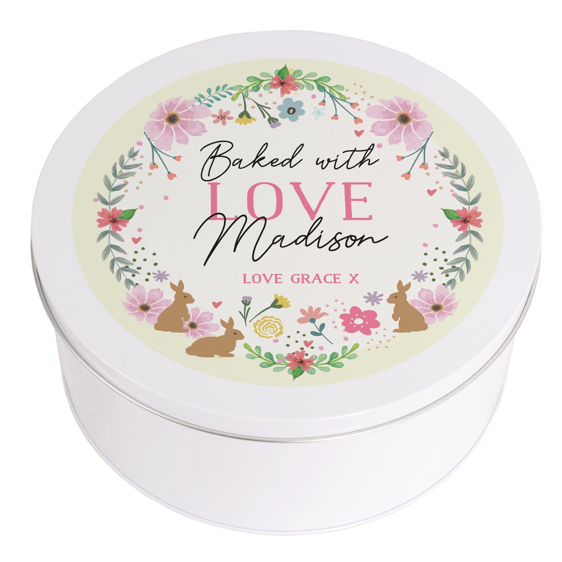 Personalised Easter Cake Tin - MK&JD Gifts