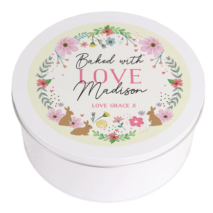 Personalised Easter Cake Tin - MK&JD Gifts