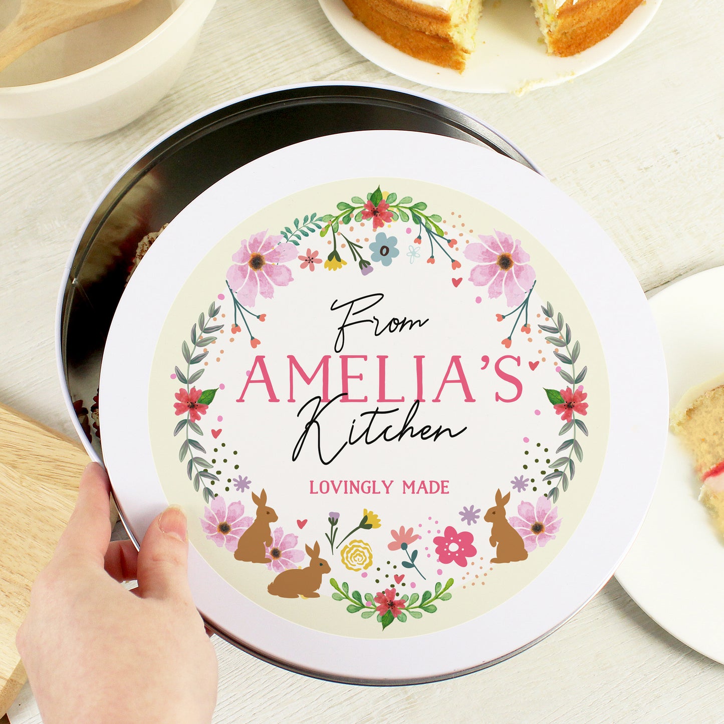 Personalised Easter Cake Tin - MK&JD Gifts