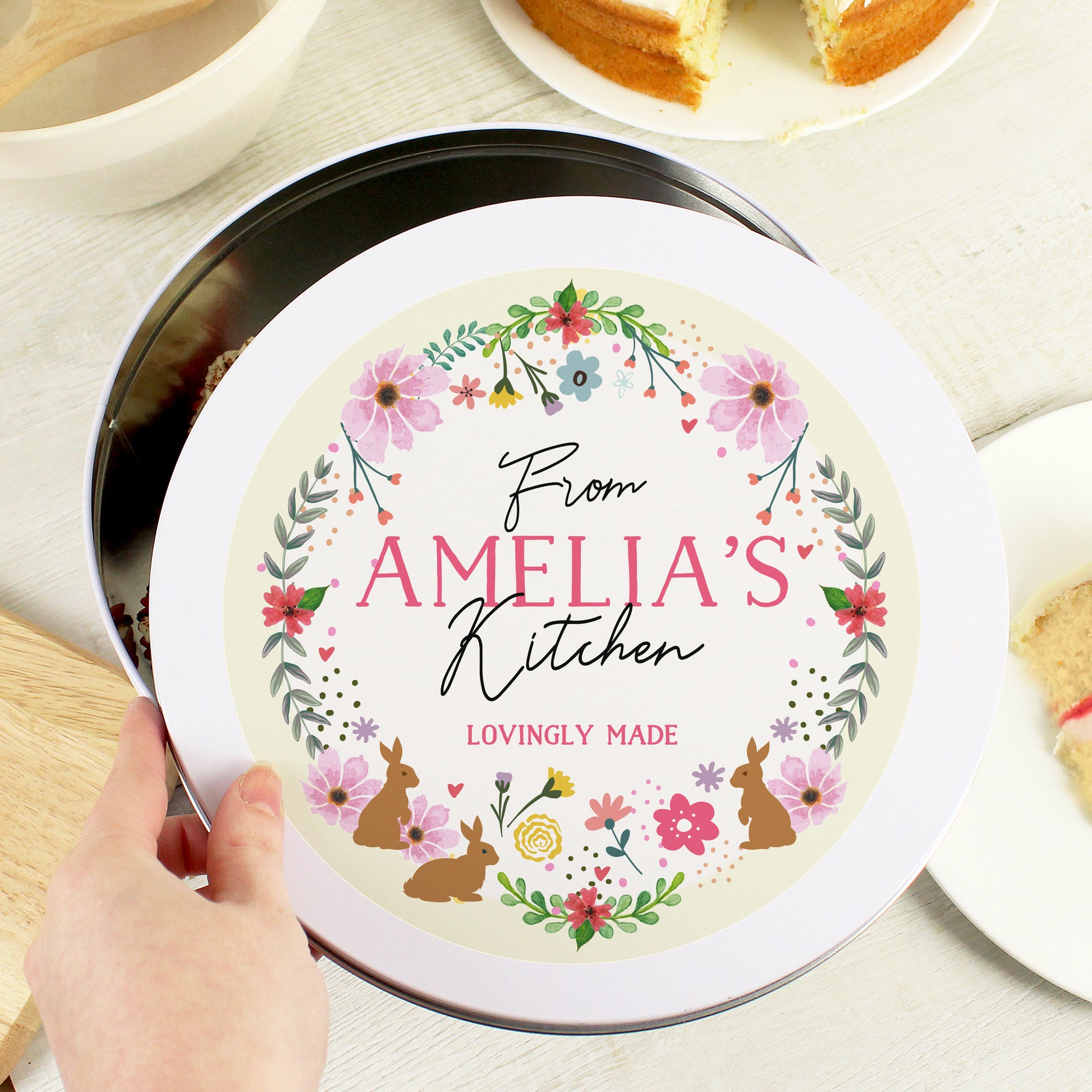 Personalised Easter Cake Tin - MK&JD Gifts