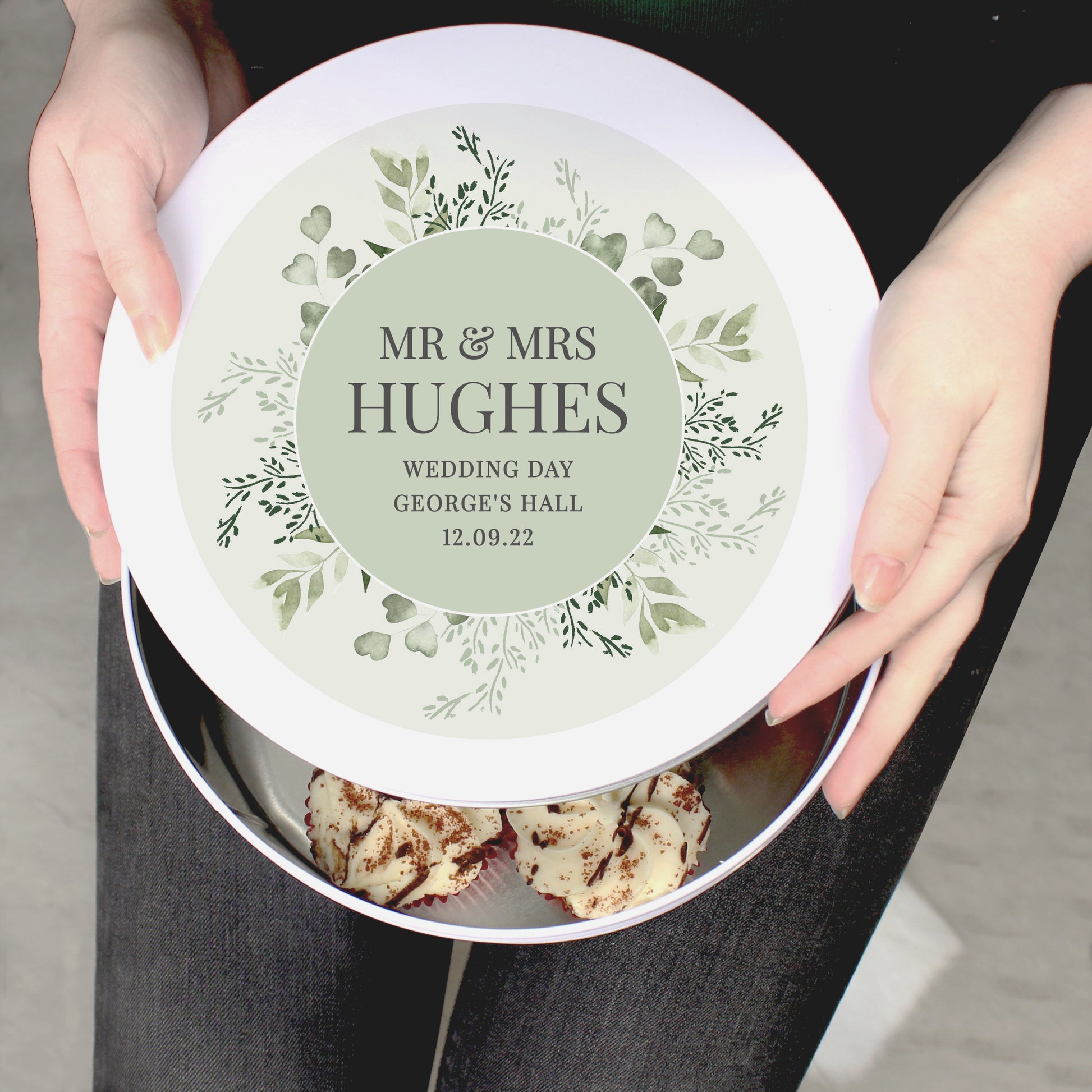 Personalised Botanical Cake Tin - MK&JD Gifts