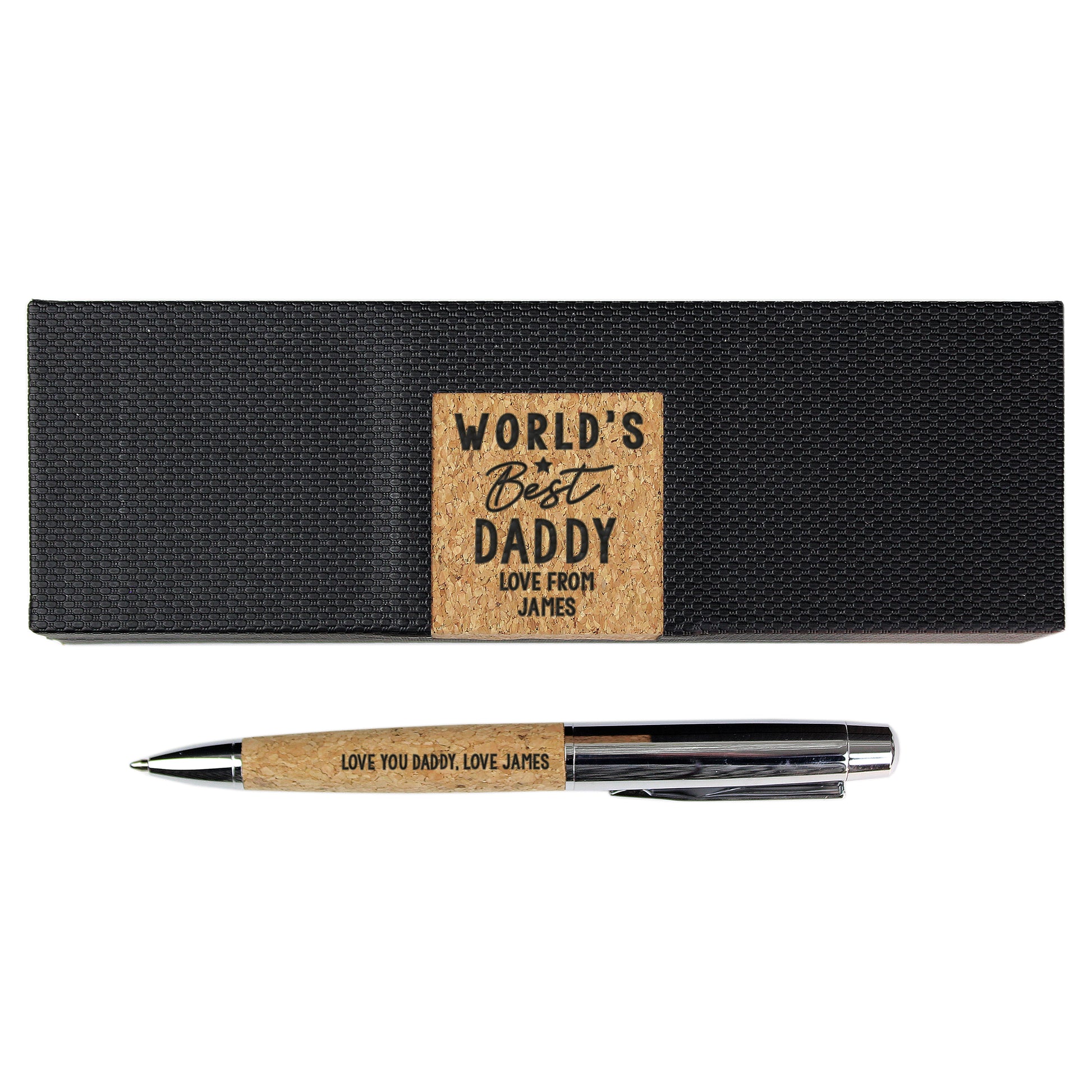 Personalised Worlds Best Cork Pen Set - MK&JD Gifts