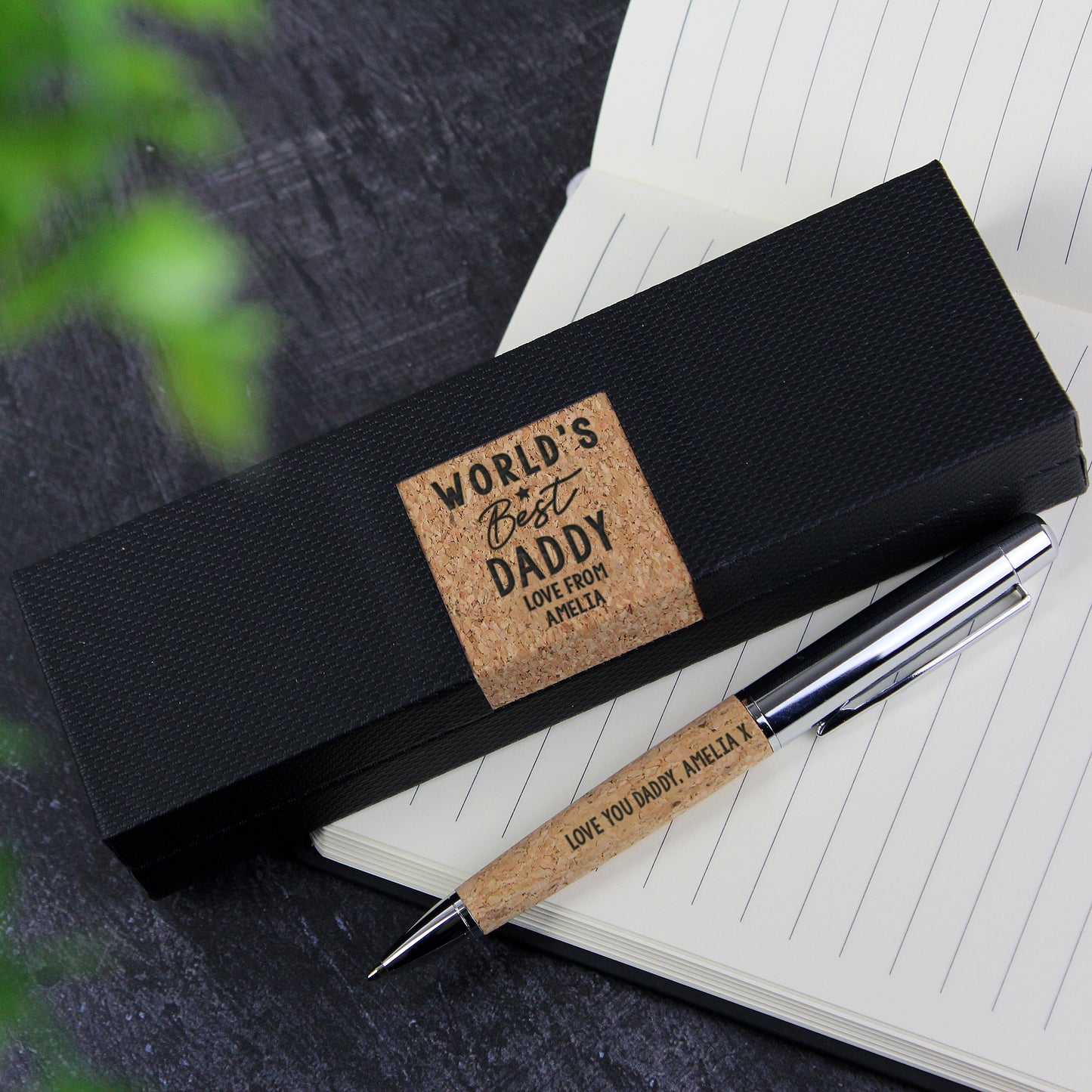 Personalised Worlds Best Cork Pen Set - MK&JD Gifts