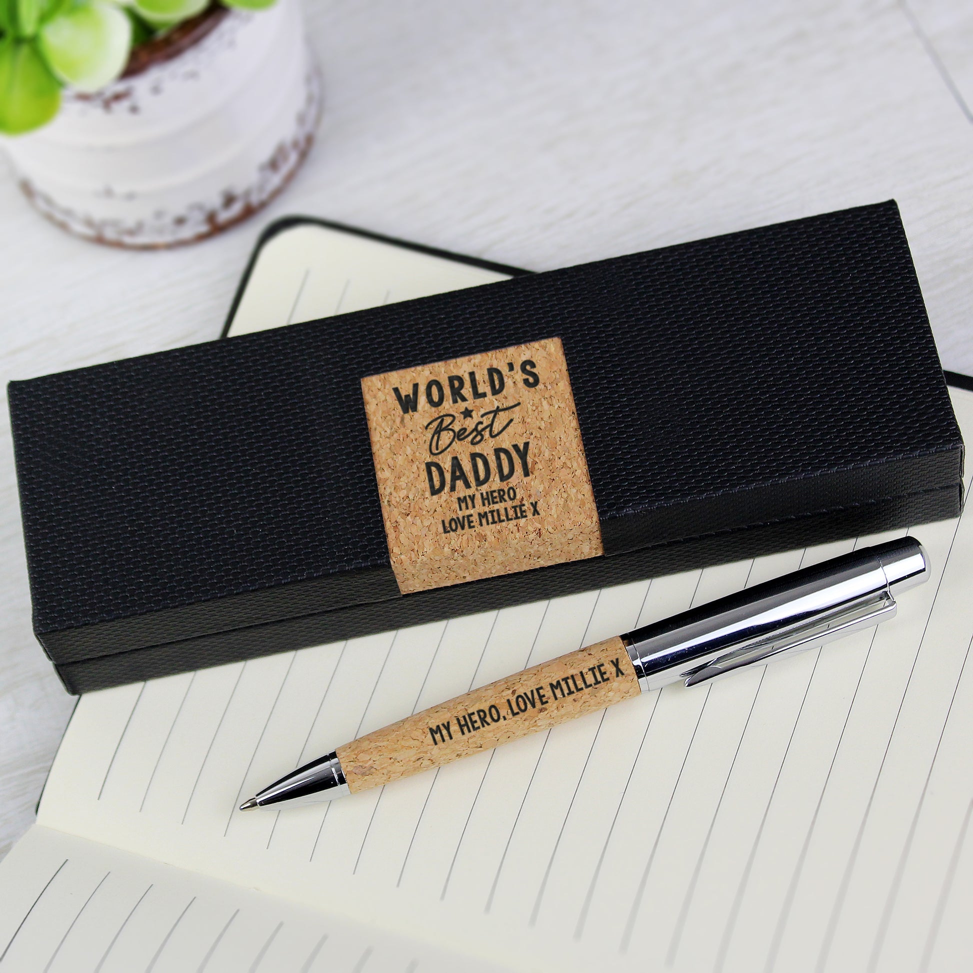 Personalised Worlds Best Cork Pen Set - MK&JD Gifts