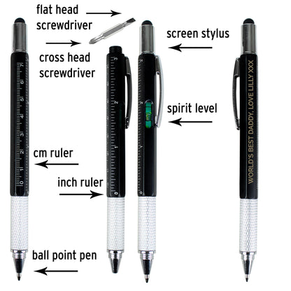 Personalised Free Text Multi Tool Pen - MK&JD Gifts