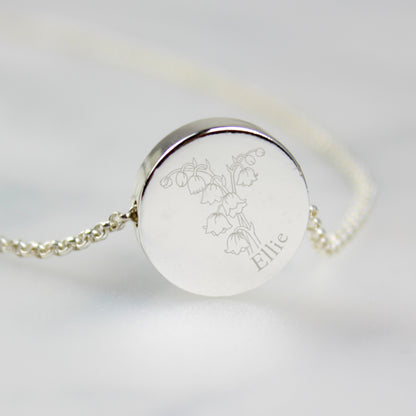 Personalised May Birth Flower Necklace and Box - MK&JD Gifts