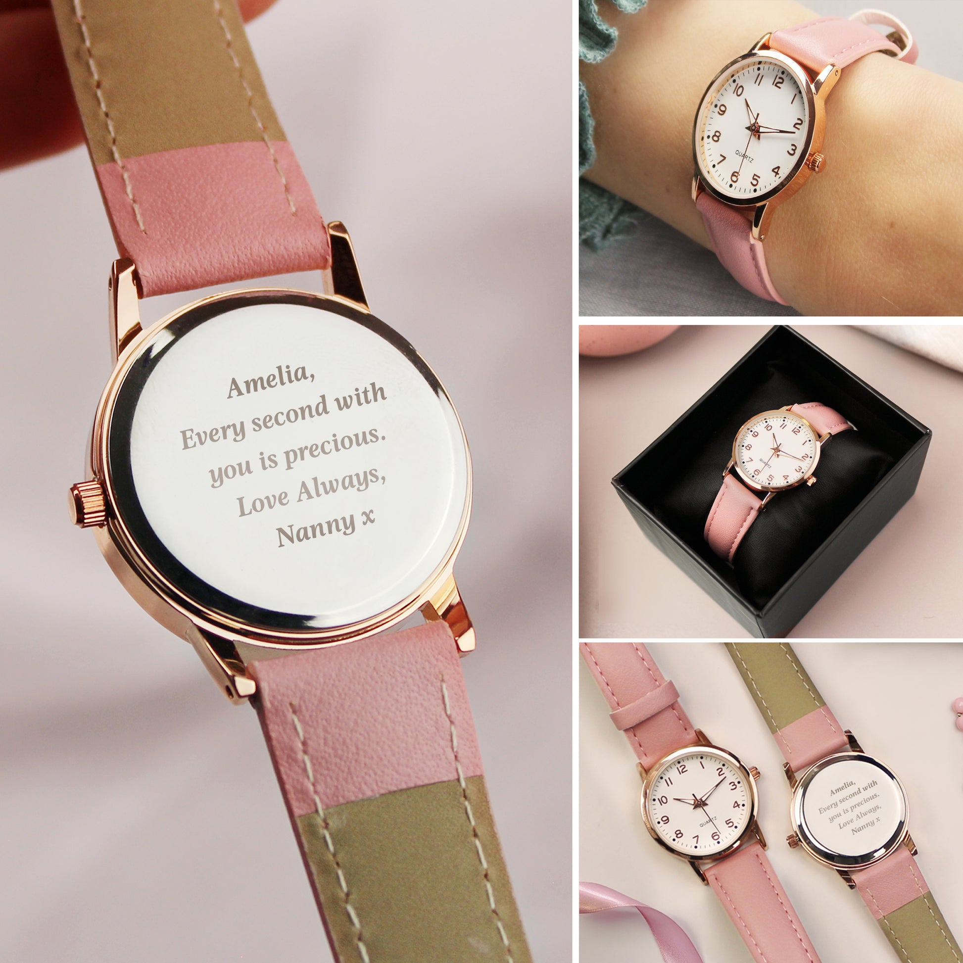Personalised Girls Pink Watch - MK&JD Gifts