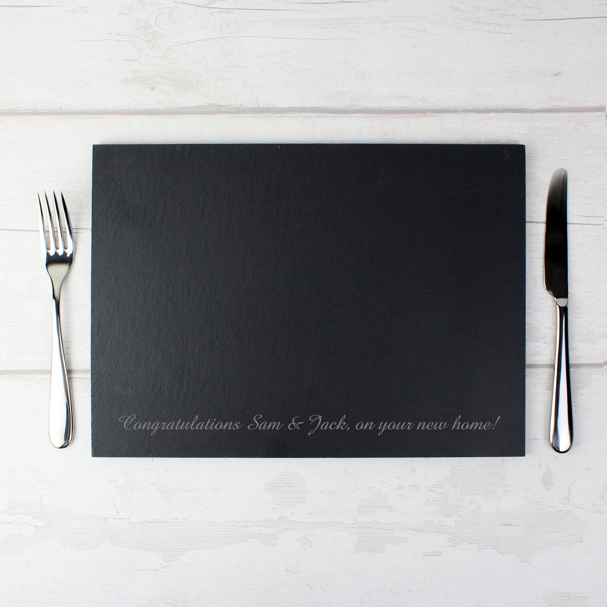 Personalised Engraved Slate Placemat - MK&JD Gifts