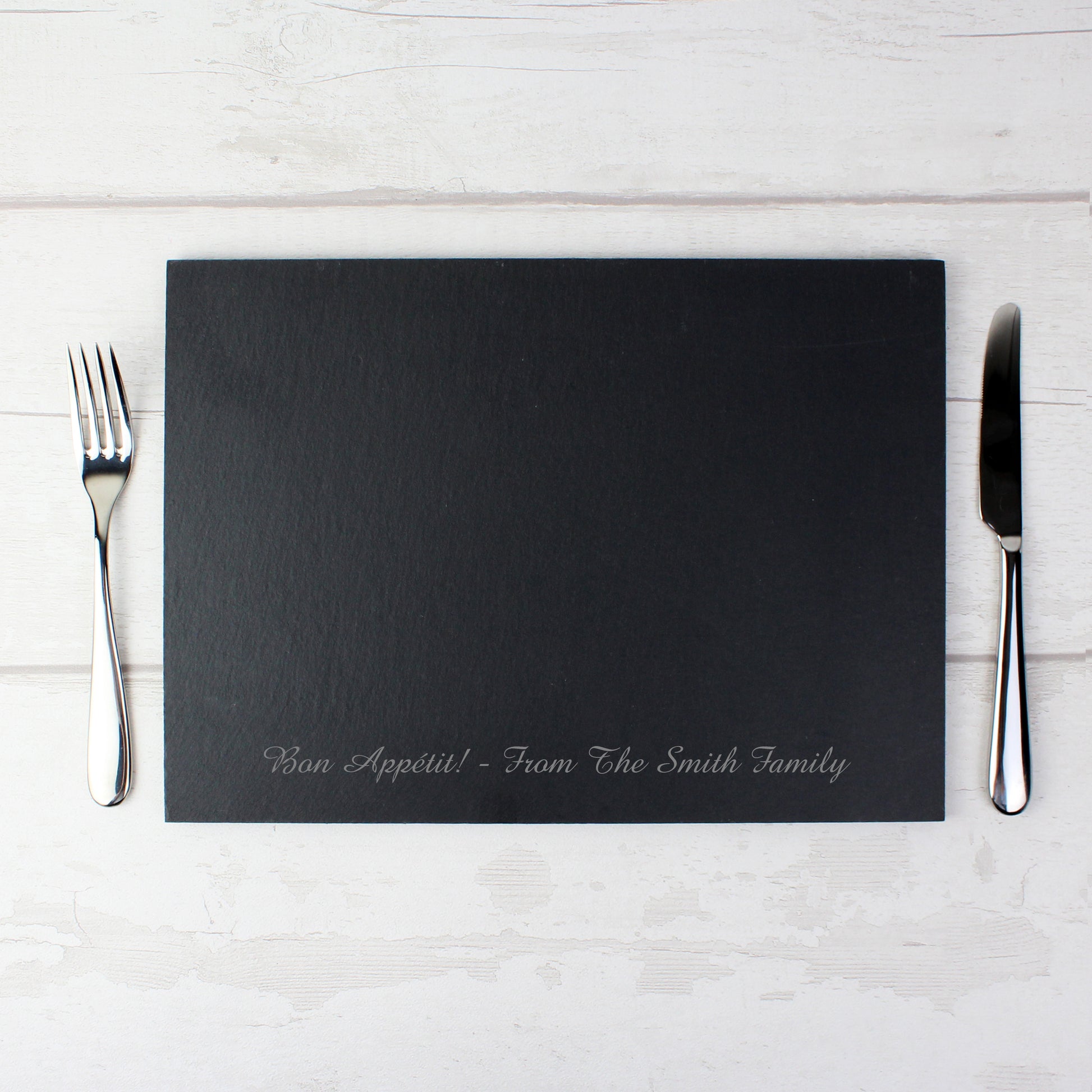Personalised Engraved Slate Placemat - MK&JD Gifts