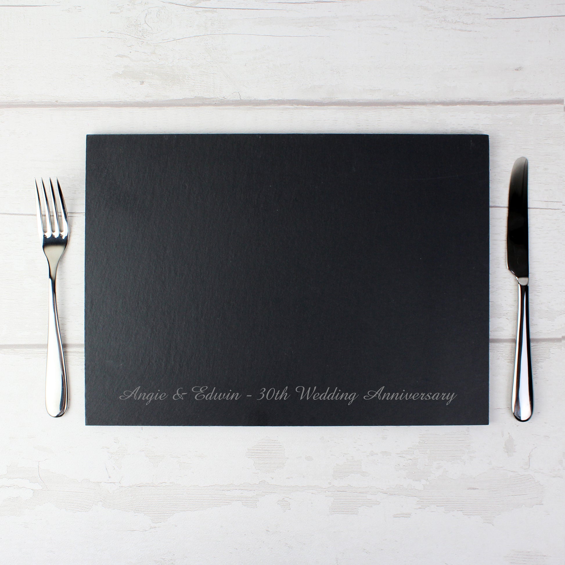 Personalised Engraved Slate Placemat - MK&JD Gifts