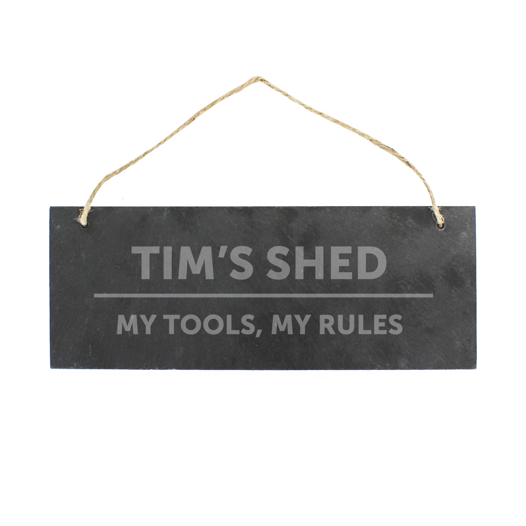 Personalised Bold Design Hanging Slate Plaque - MK&JD Gifts
