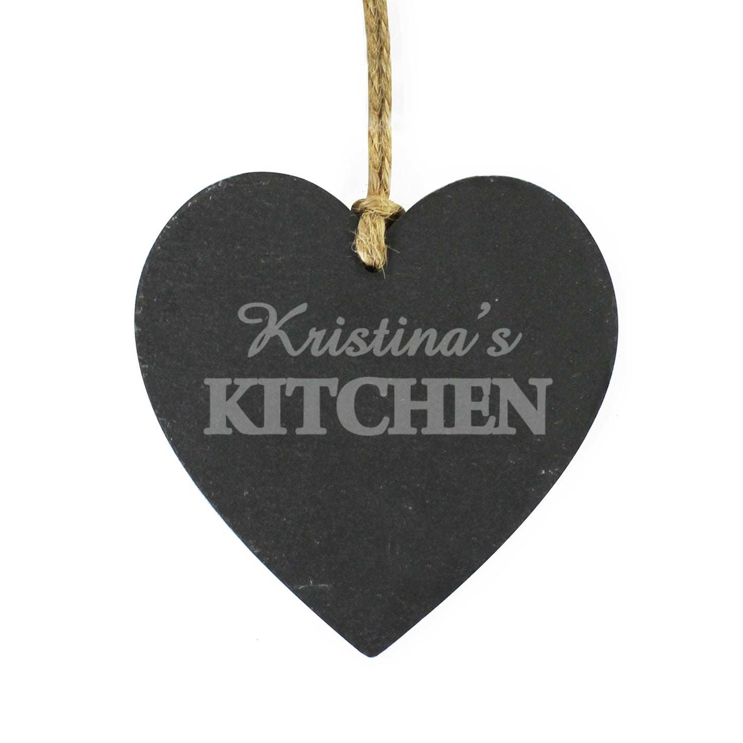 Personalised Kitchen Slate Heart Decoration - MK&JD Gifts