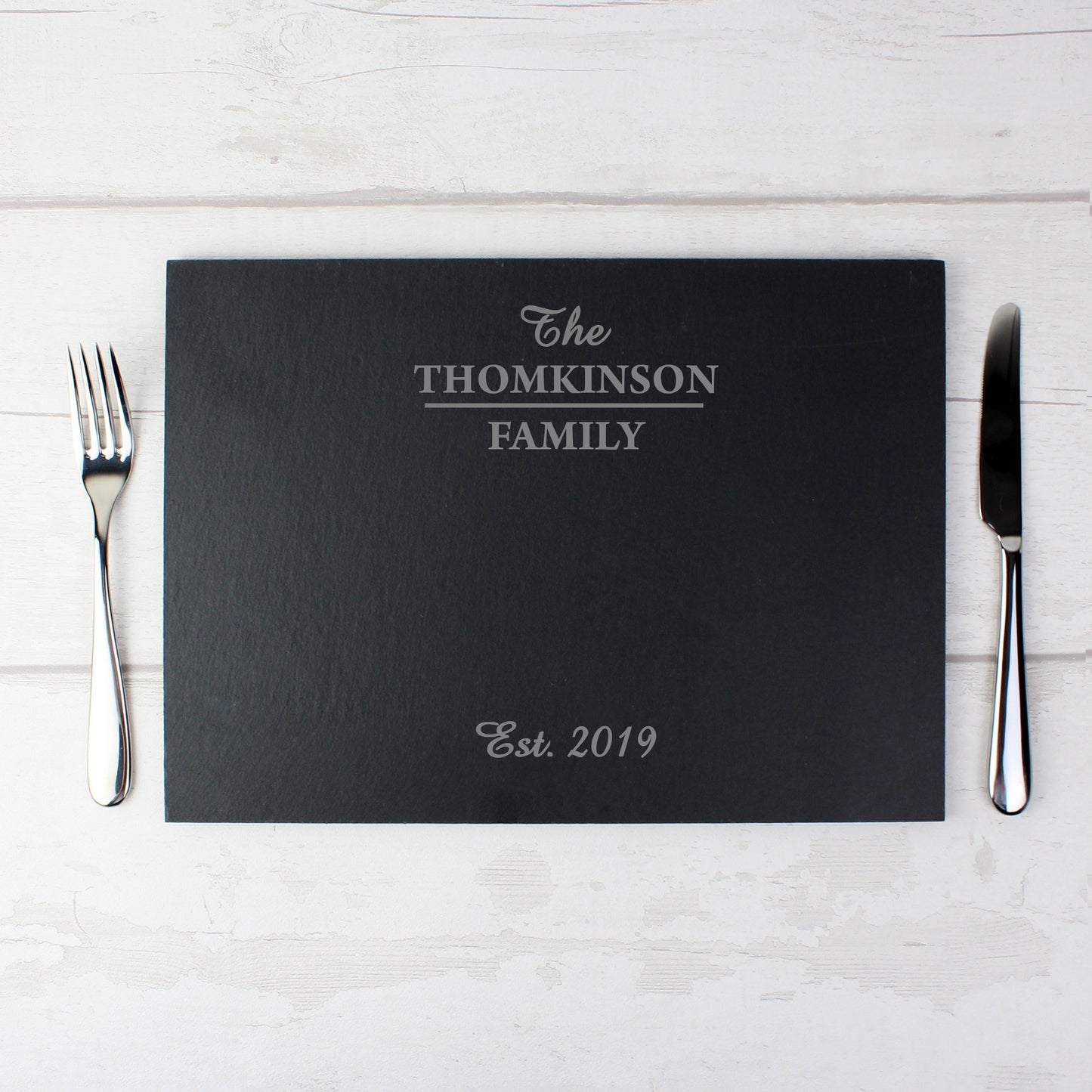 Personalised Family Slate Placemat - MK&JD Gifts
