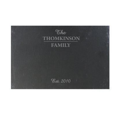 Personalised Family Slate Placemat - MK&JD Gifts