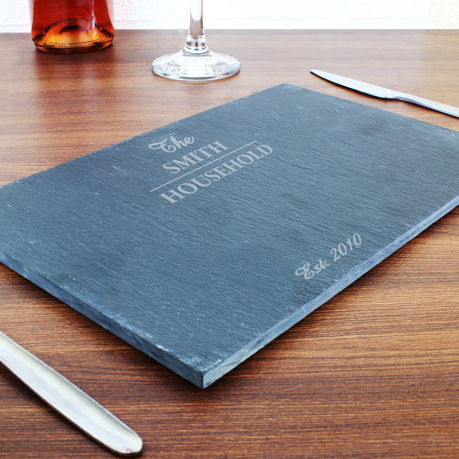Personalised Family Slate Placemat - MK&JD Gifts