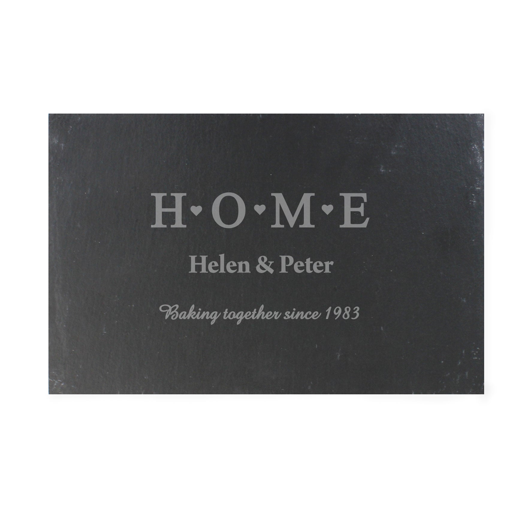 Personalised HOME Slate Rectangle Placemat - MK&JD Gifts