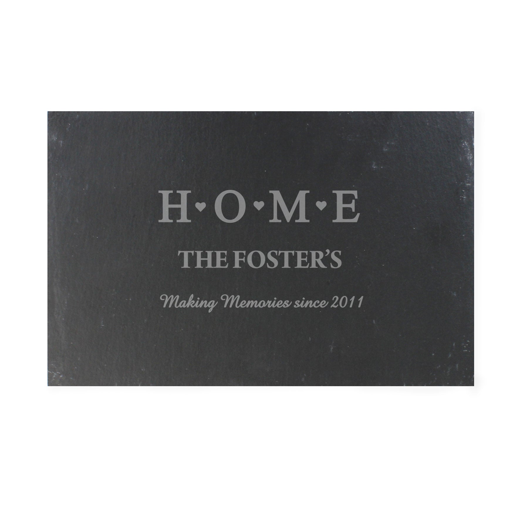 Personalised HOME Slate Rectangle Placemat - MK&JD Gifts