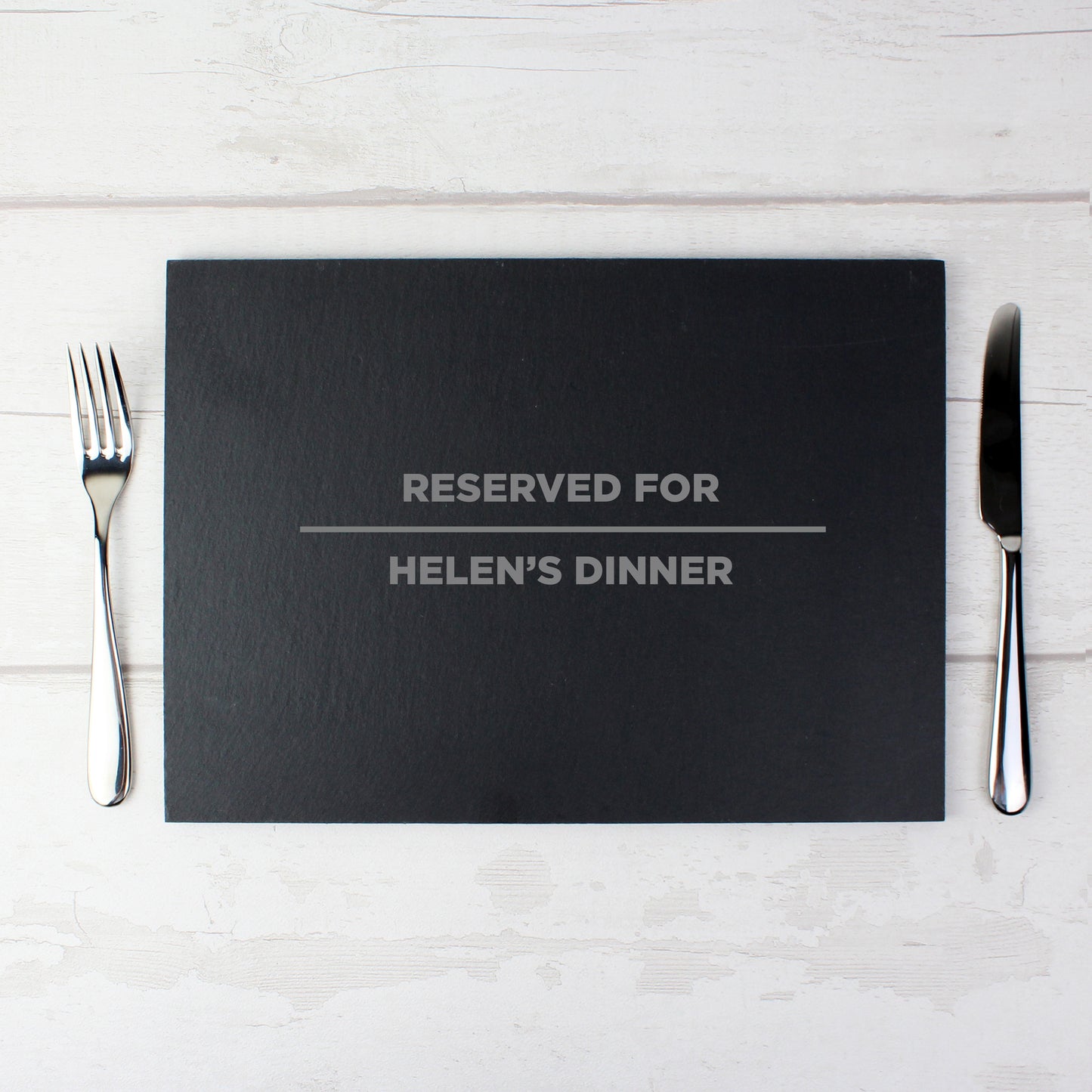 Personalised Classic Slate Rectangle Placemat - MK&JD Gifts