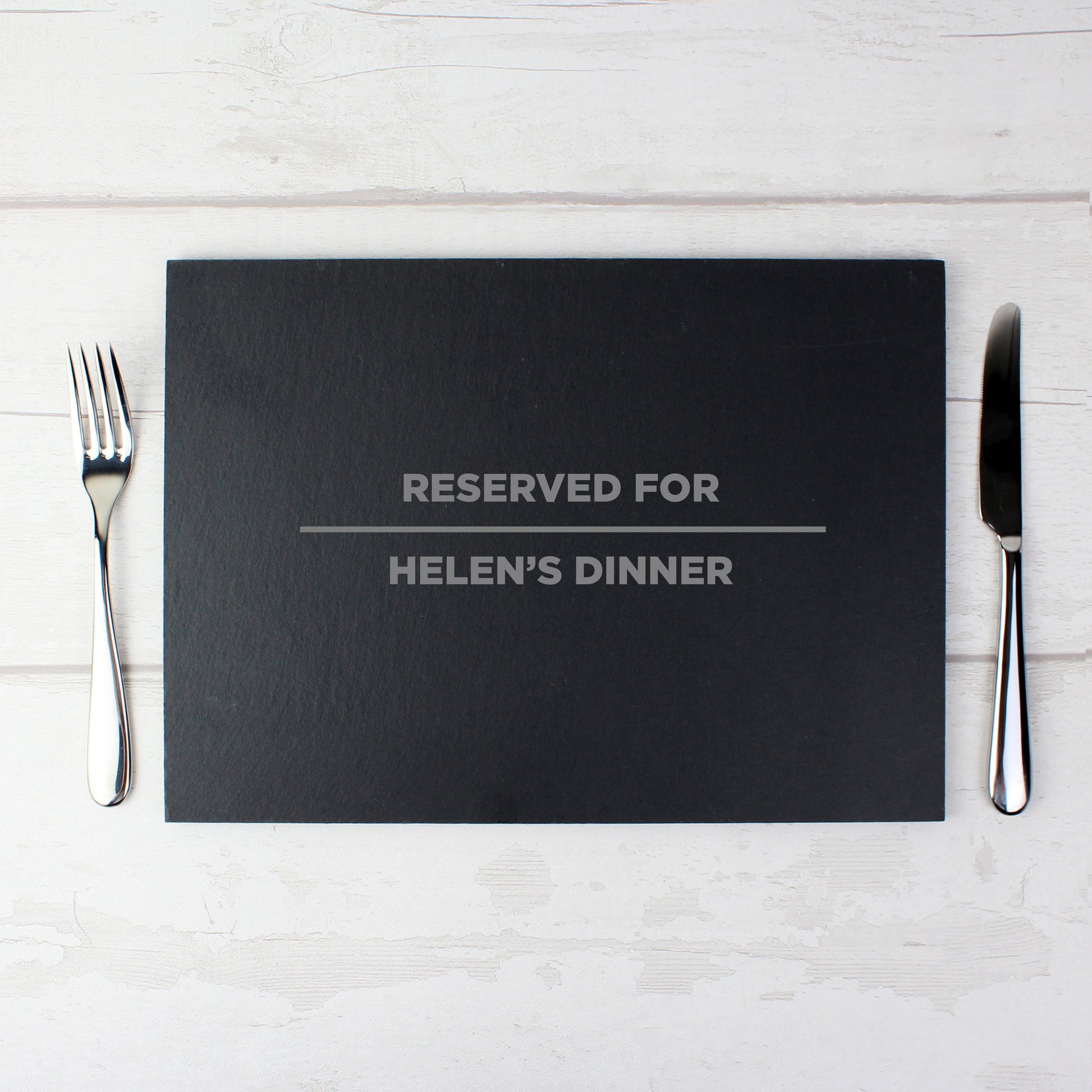 Personalised Classic Slate Rectangle Placemat - MK&JD Gifts