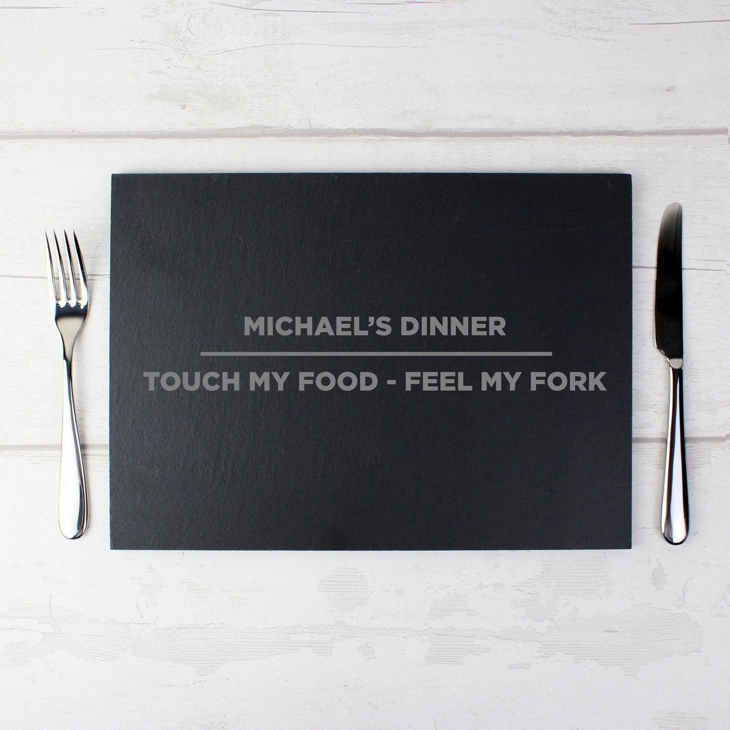 Personalised Classic Slate Rectangle Placemat - MK&JD Gifts