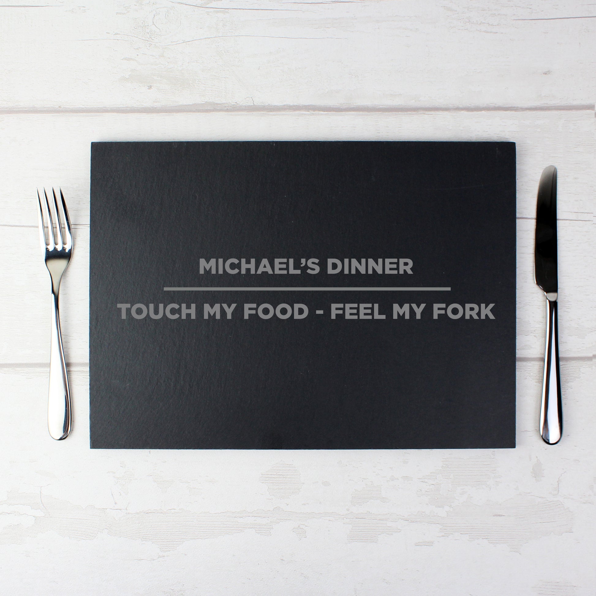Personalised Classic Slate Rectangle Placemat - MK&JD Gifts