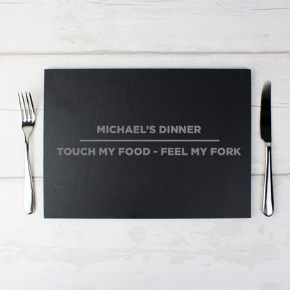 Personalised Classic Slate Rectangle Placemat - MK&JD Gifts
