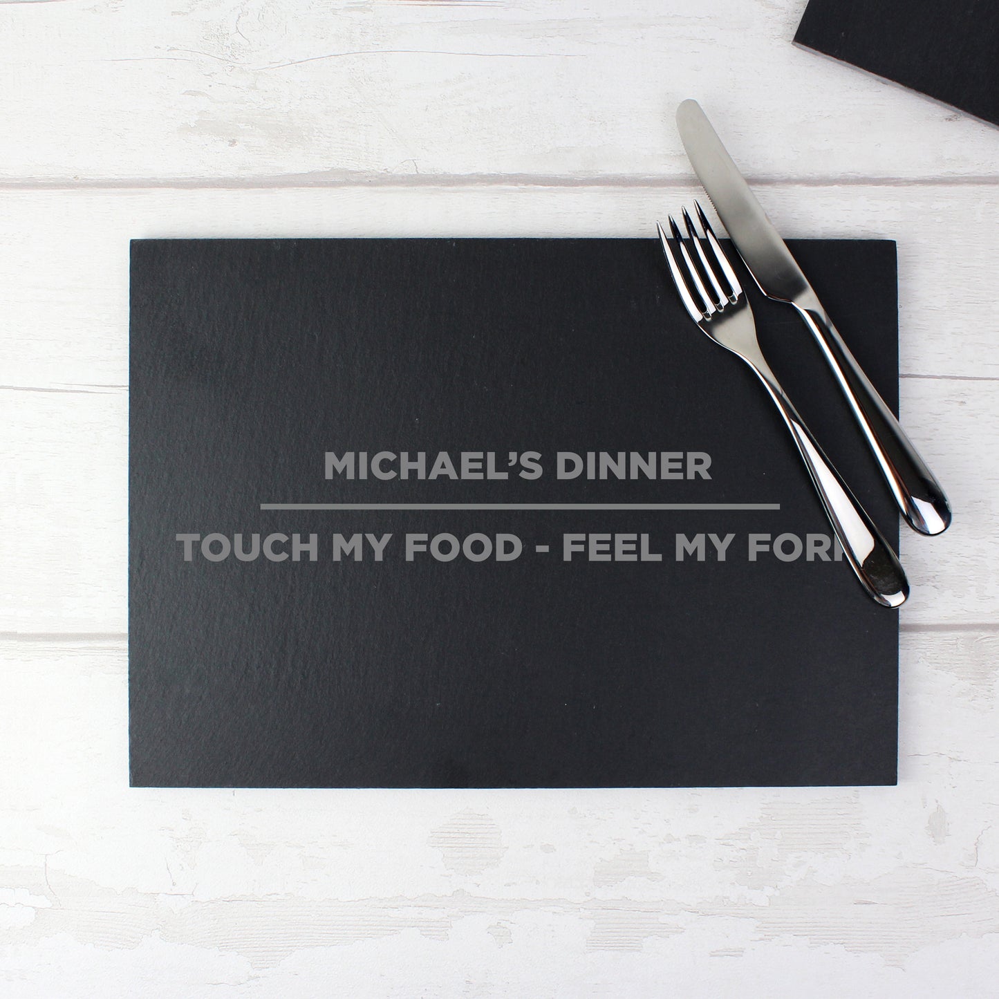 Personalised Classic Slate Rectangle Placemat - MK&JD Gifts
