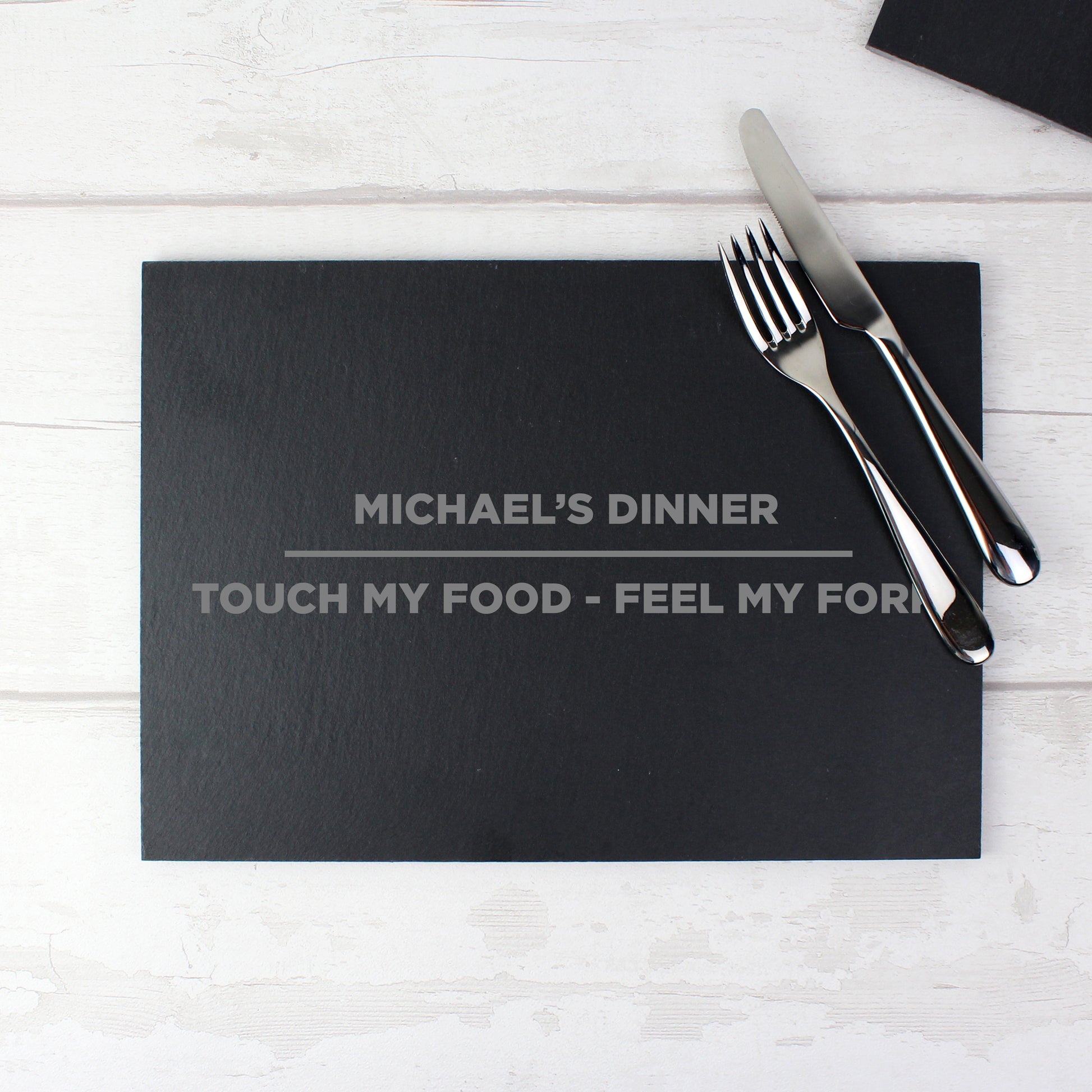 Personalised Classic Slate Rectangle Placemat - MK&JD Gifts