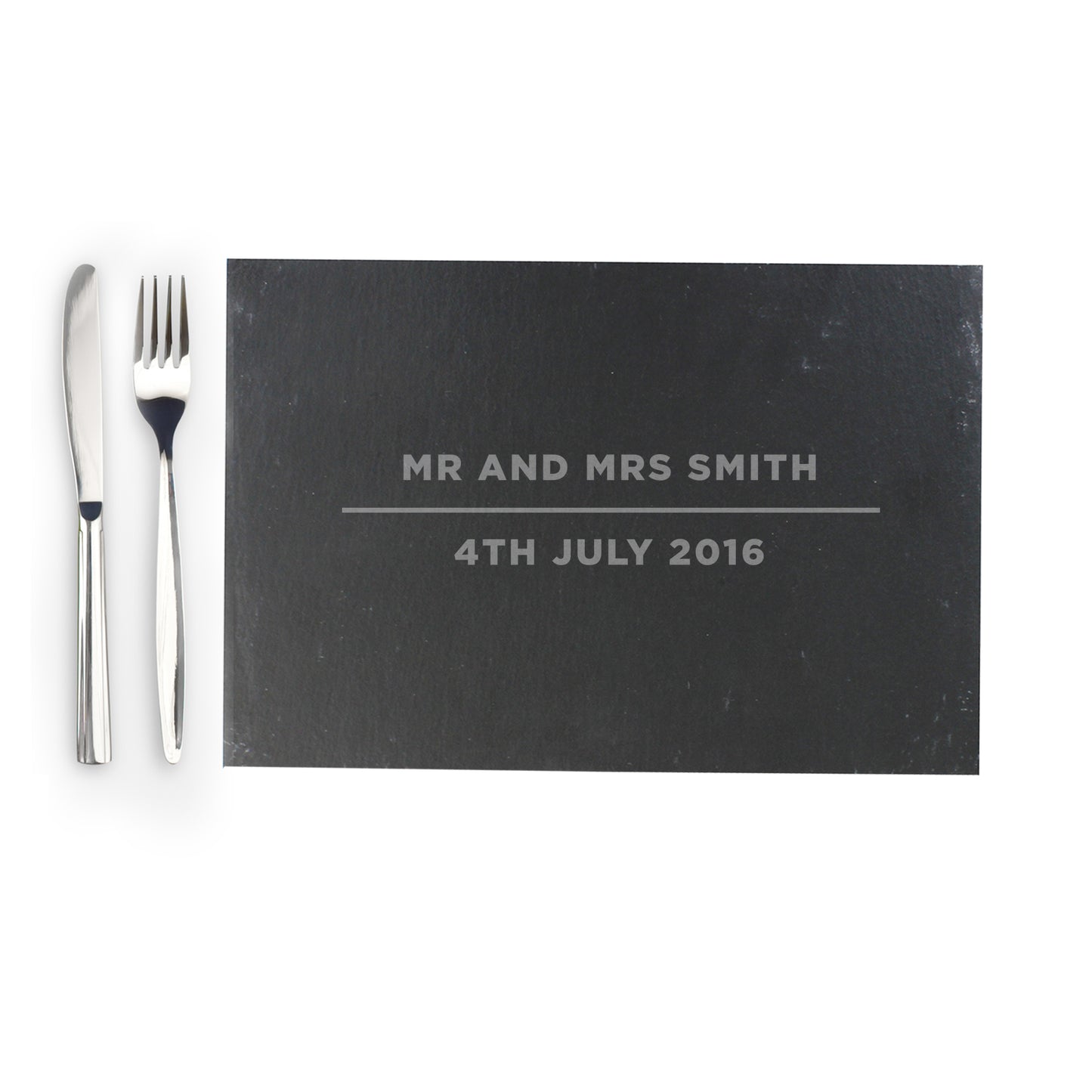 Personalised Classic Slate Rectangle Placemat - MK&JD Gifts