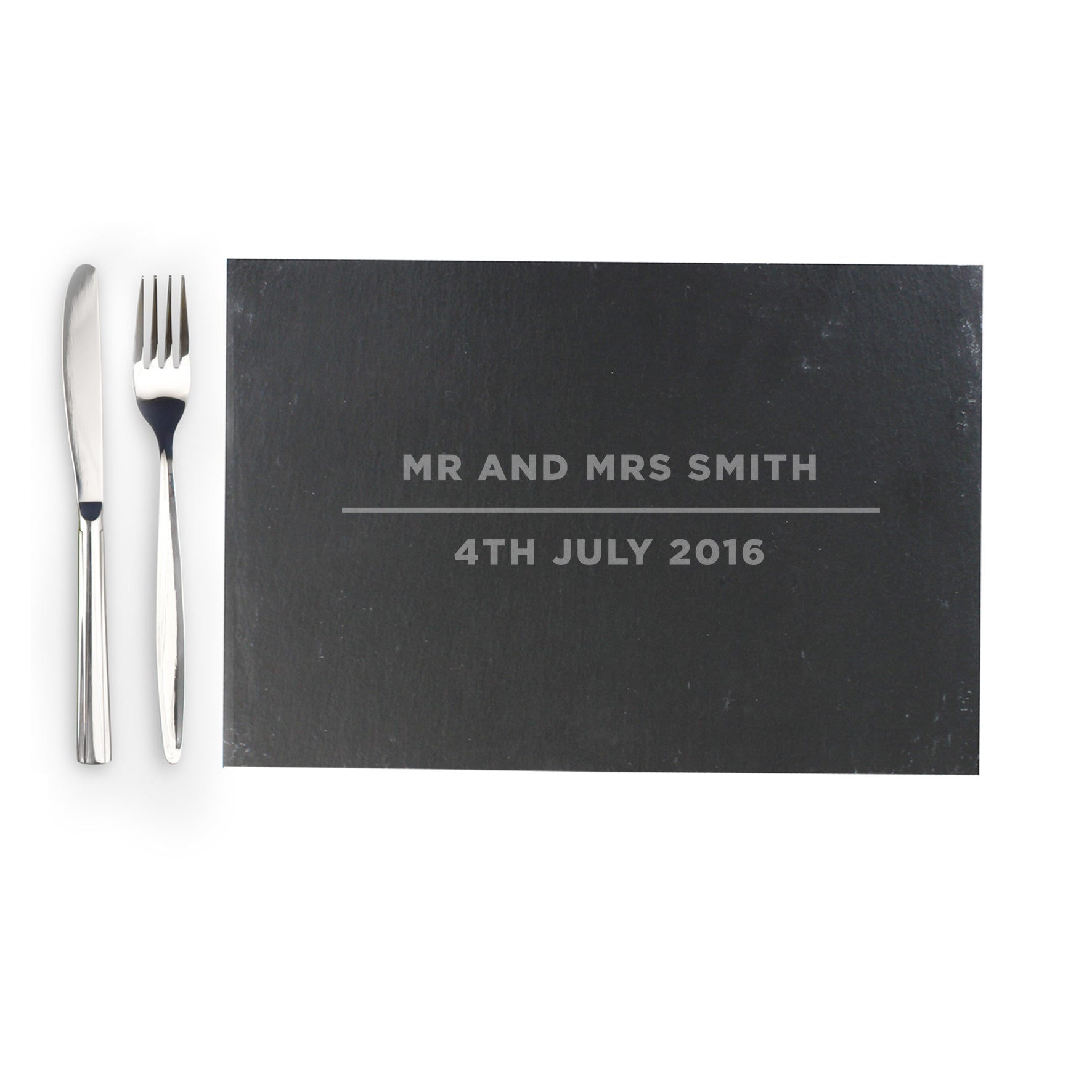 Personalised Classic Slate Rectangle Placemat - MK&JD Gifts