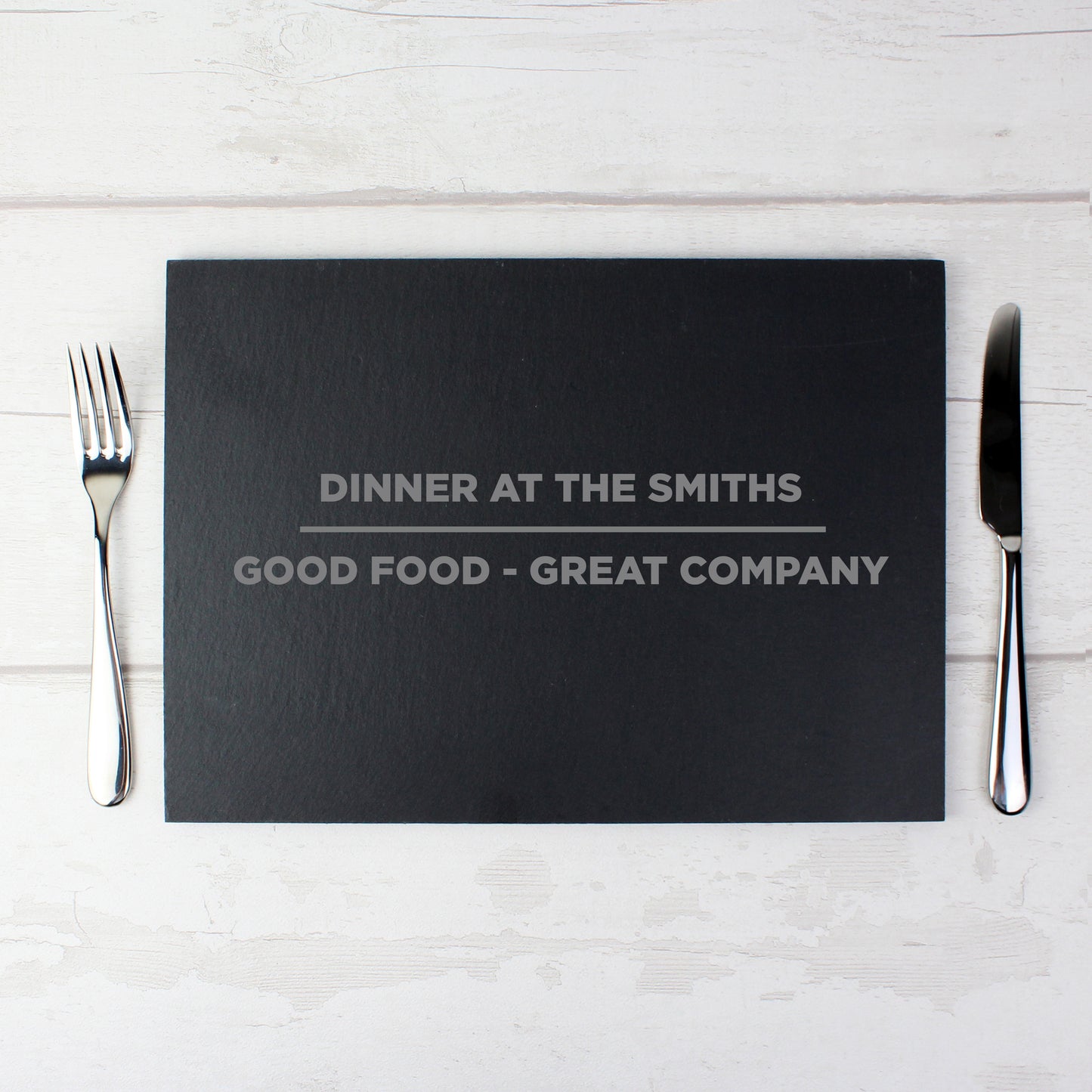 Personalised Classic Slate Rectangle Placemat - MK&JD Gifts