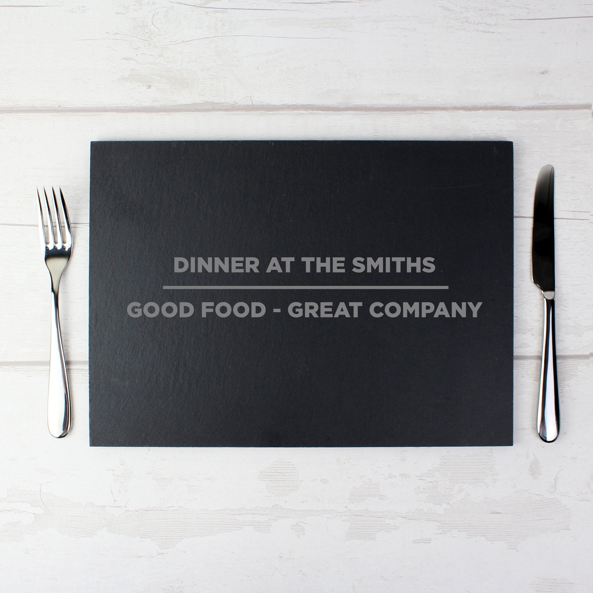 Personalised Classic Slate Rectangle Placemat - MK&JD Gifts