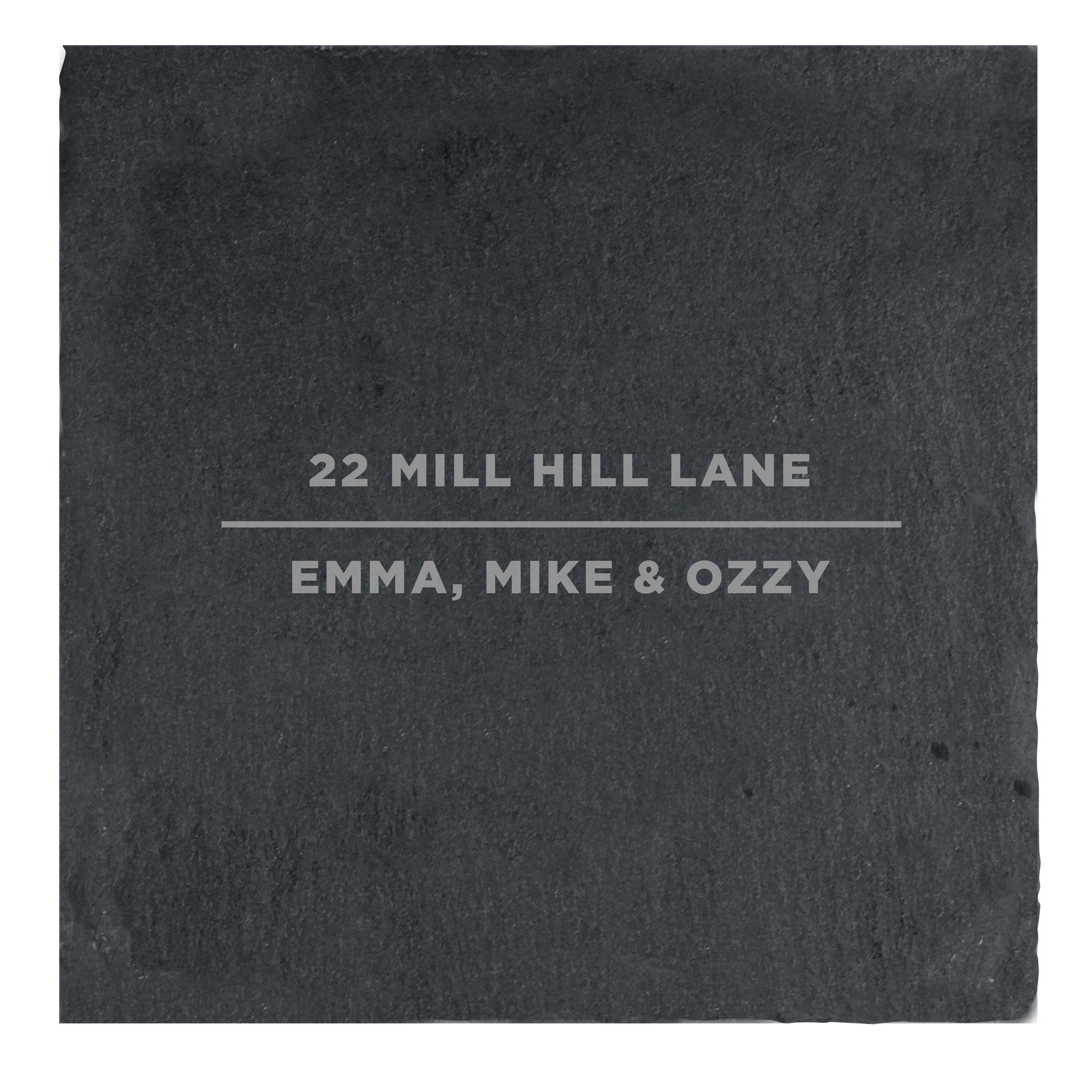 Personalised Classic Single Slate Coaster - MK&JD Gifts