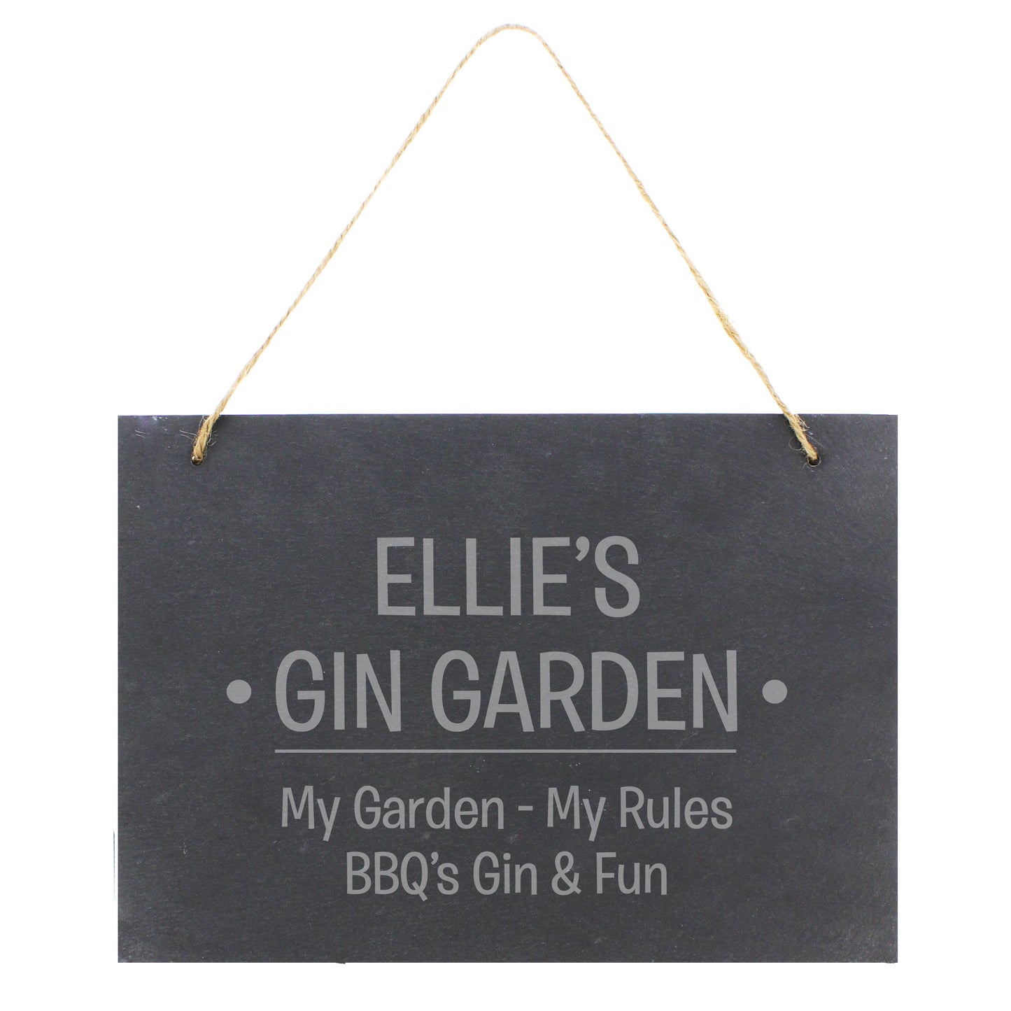 Personalised Large Hanging Slate Sign - MK&JD Gifts