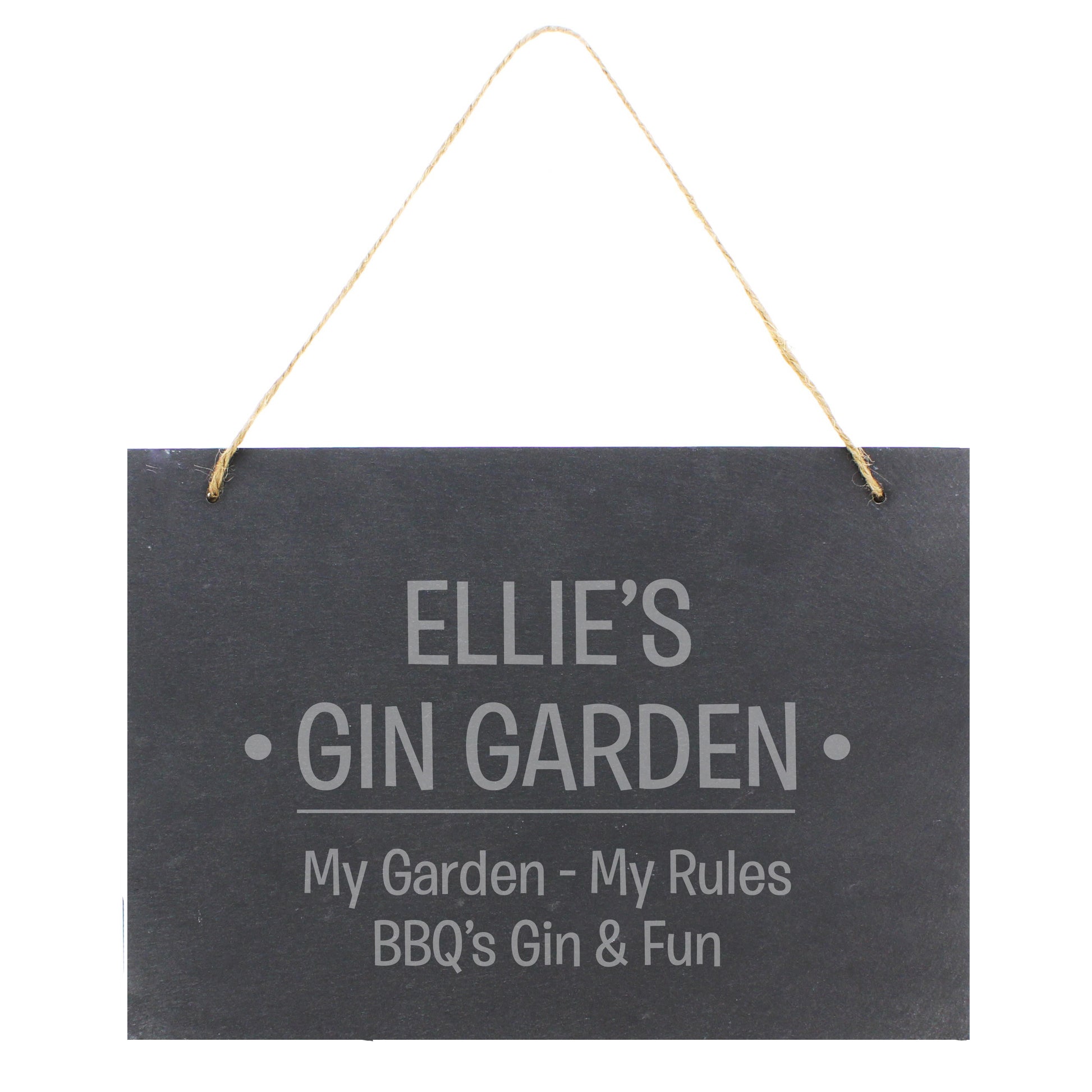 Personalised Large Hanging Slate Sign - MK&JD Gifts
