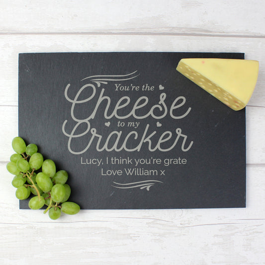 Personalised Cheese To My Cracker Slate Cheese Board - MK&JD Gifts