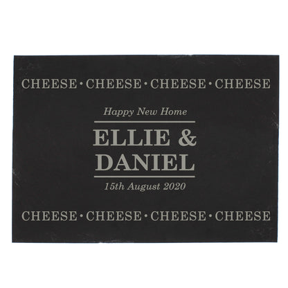 Personalised Cheese Cheese Cheese Slate Cheese Board - MK&JD Gifts