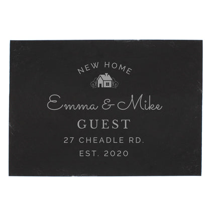Personalised New Home Slate - MK&JD Gifts